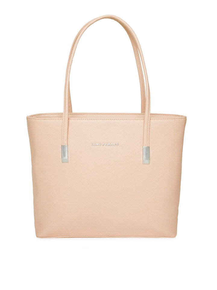 Lino Perros Beige Solid Shoulder Bag