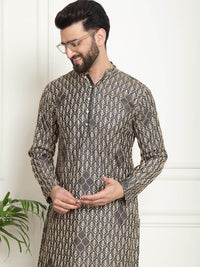 SOJANYA Kurta Kapas Tulen Sulaman dengan Churidar