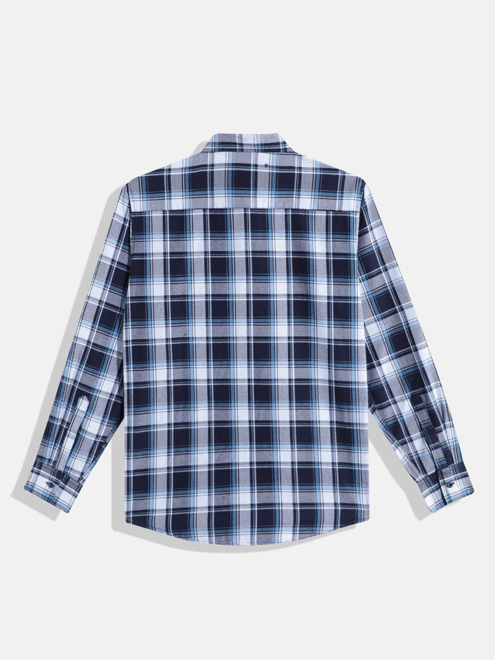 Monte Carlo Boys Tartan Checked Casual Smart Fit Shirt