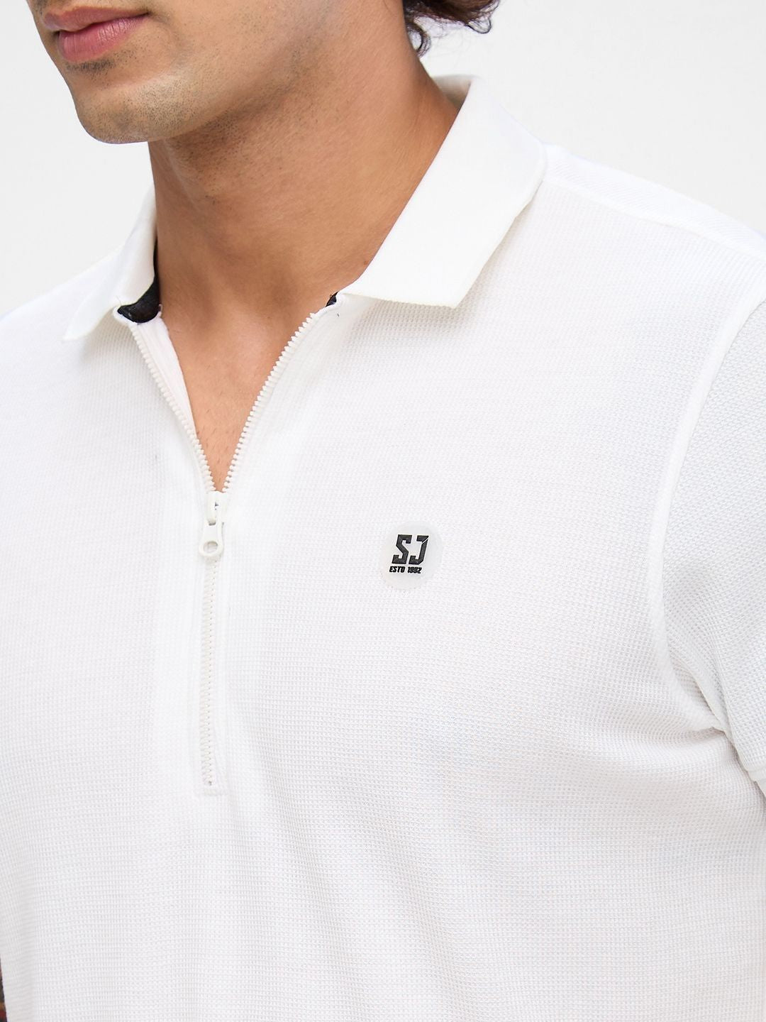 SPYKAR Men Polo Collar Solid Slim Fit T-shirt