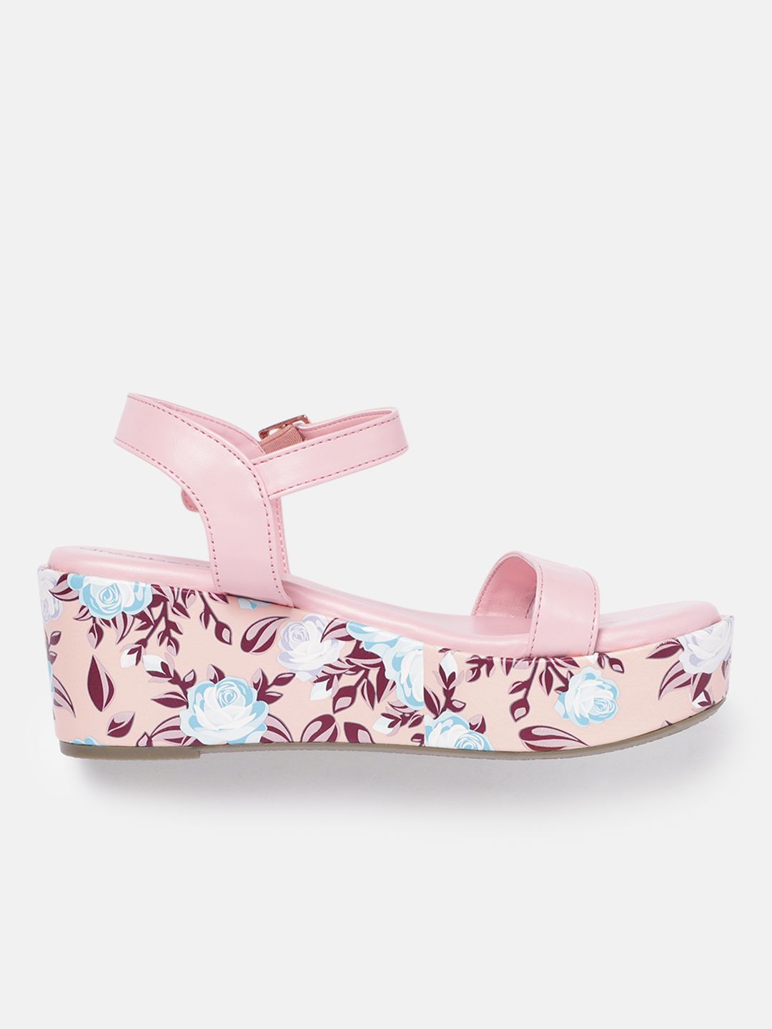 DressBerry Wedge Heels with Printed Detail