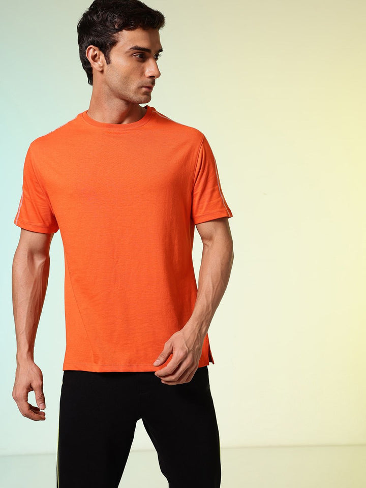 HRX by Hrithik Roshan Printed Drop-Shoulder Sleeves Relaxed Fit Training T-shirt