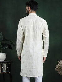 SOJANYA Motif Etnik Bersulam Kolar Mandarin Kurta Lurus Labuci