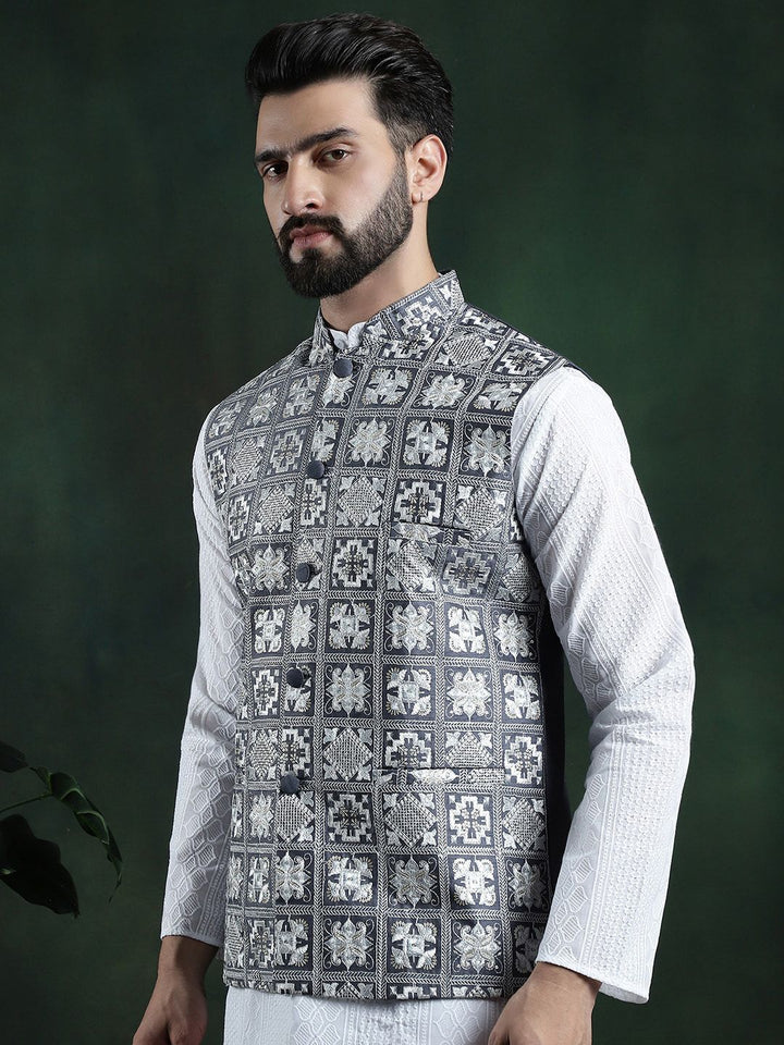 SOJANYA Jaket Nehru Sulam Lelaki