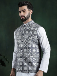 SOJANYA Jaket Nehru Sulam Lelaki