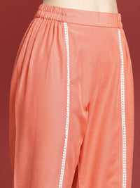 Anouk Ethnic Motifs Embroidered Kurta with Trousers
