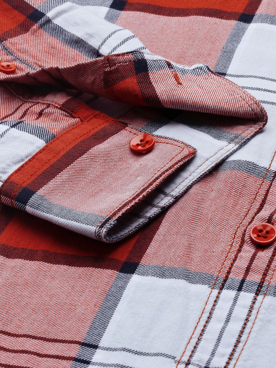 SPYKAR Men Pure Cotton Slim Fit Checked Casual Shirt