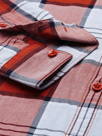 SPYKAR Men Pure Cotton Slim Fit Checked Casual Shirt