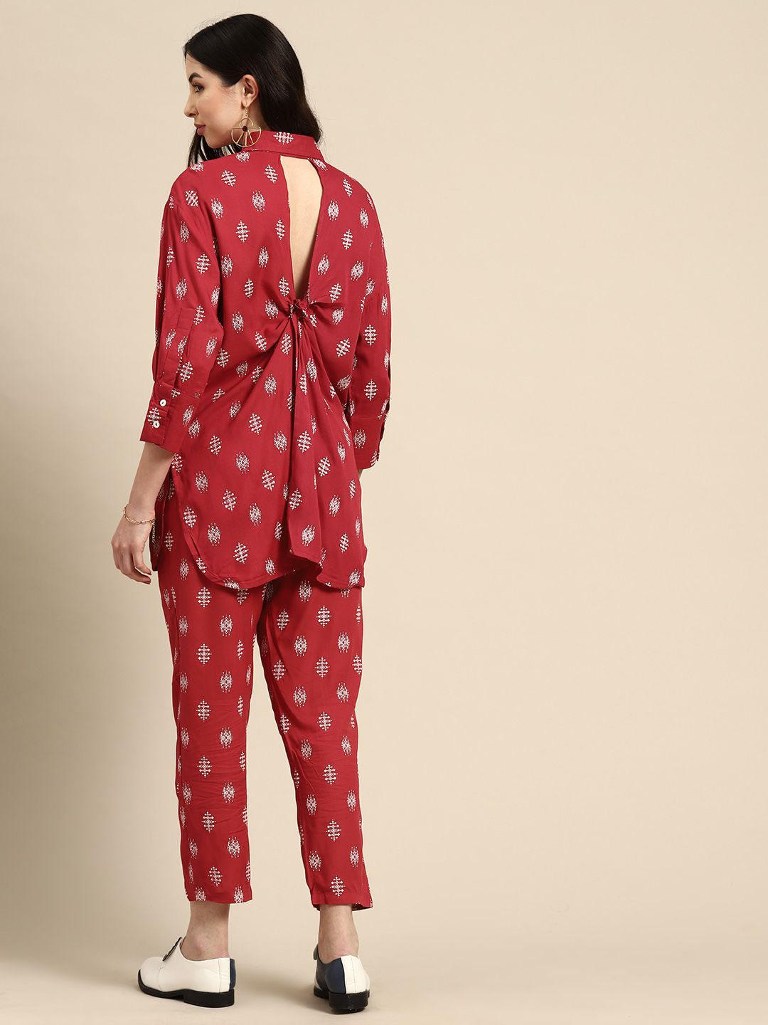 Anouk Ethnic Motifs Printed Regular Kurta with Trousers