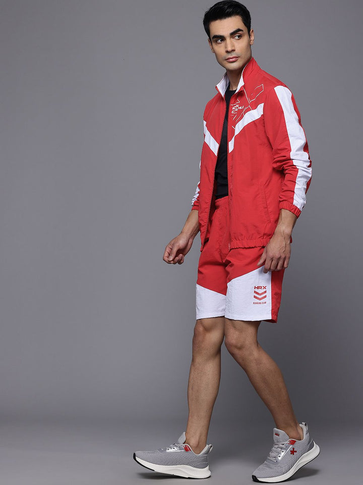 HRX by Hrithik Roshan Rapid Dry Mock Collar Running Tracksuit