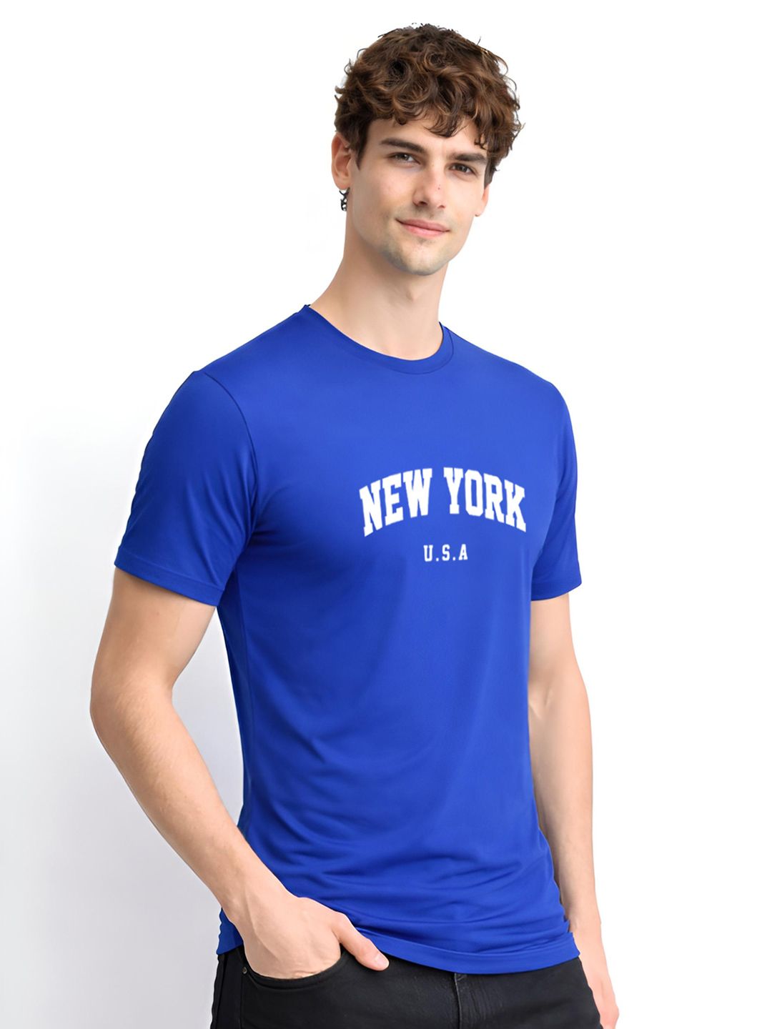 ADRO Men Typography Printed T-shirt