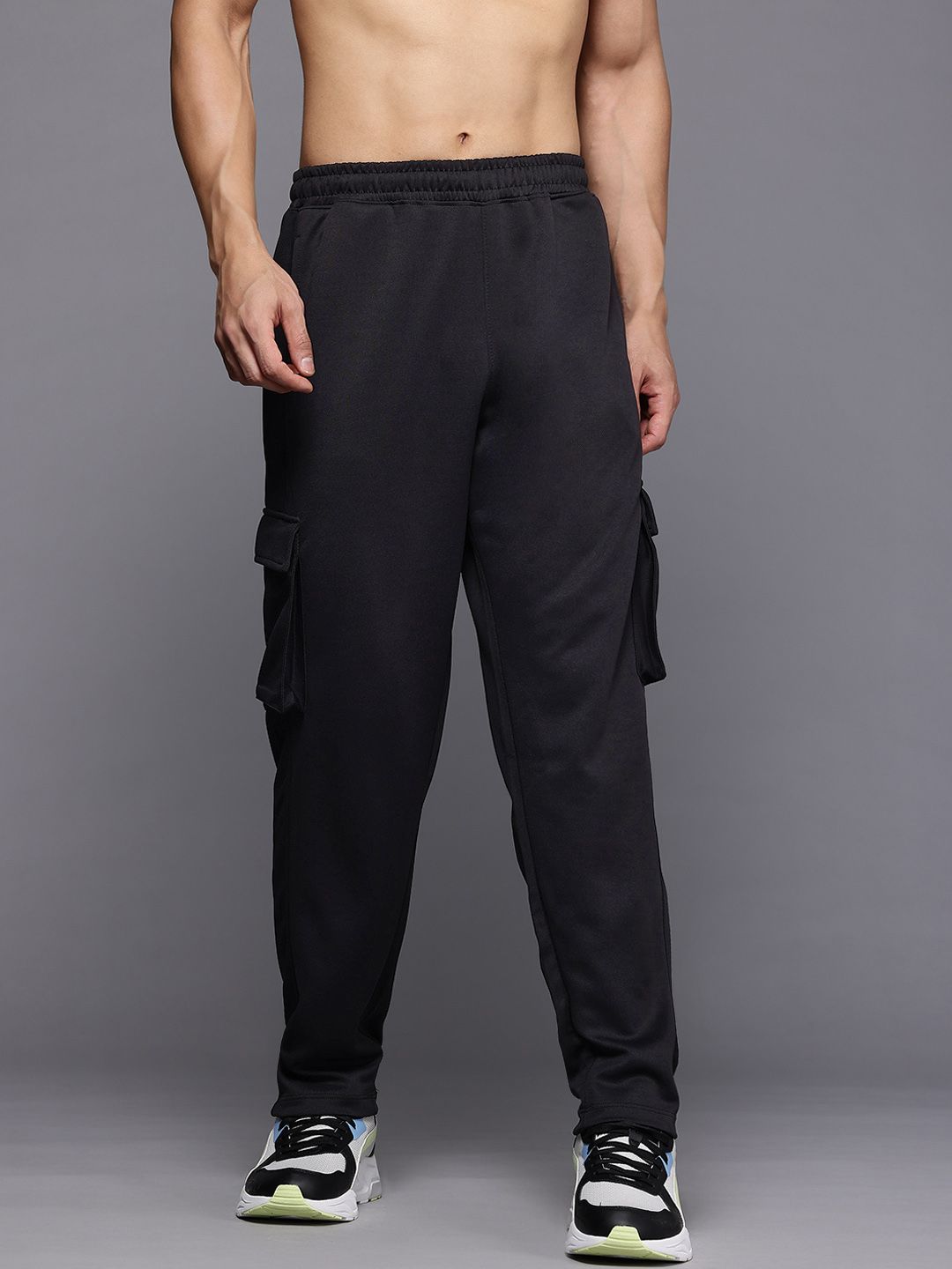 HRX by Hrithik Roshan Men Rapid Dry Cargo-Style Training Track Pants