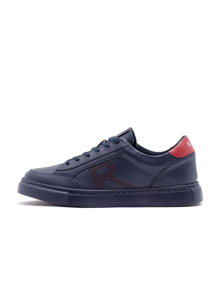 RARE RABBIT Men Textured Leather Sneakers