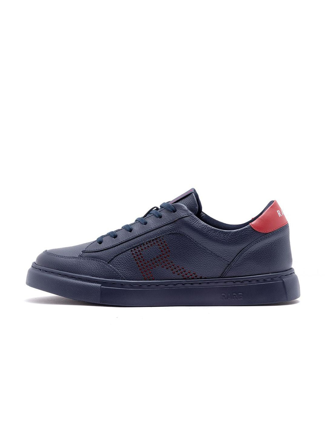 RARE RABBIT Men Textured Leather Sneakers