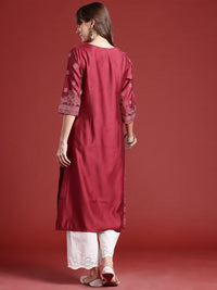 Anouk Ethnic Motifs Printed Straight Kurta