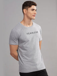 ADRO Men Typography Printed Raw Edge T-shirt