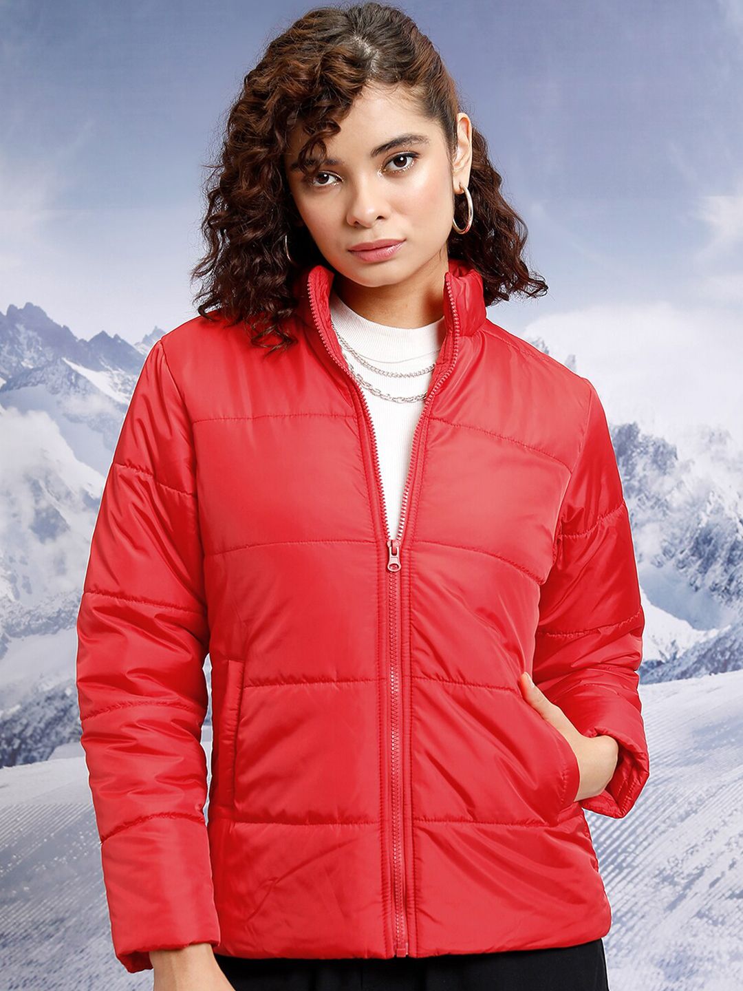 Tokyo Talkies Stand Collar Puffer Jacket