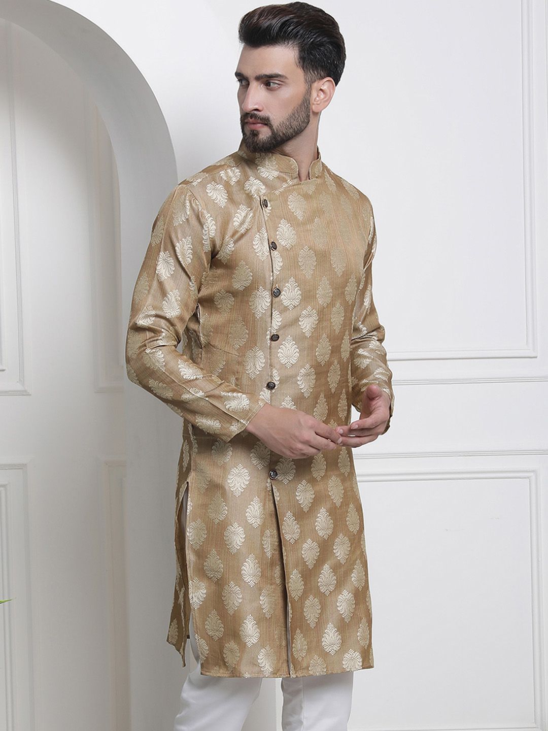 SOJANYA Rekaan Tenunan Motif Etnik Kurta