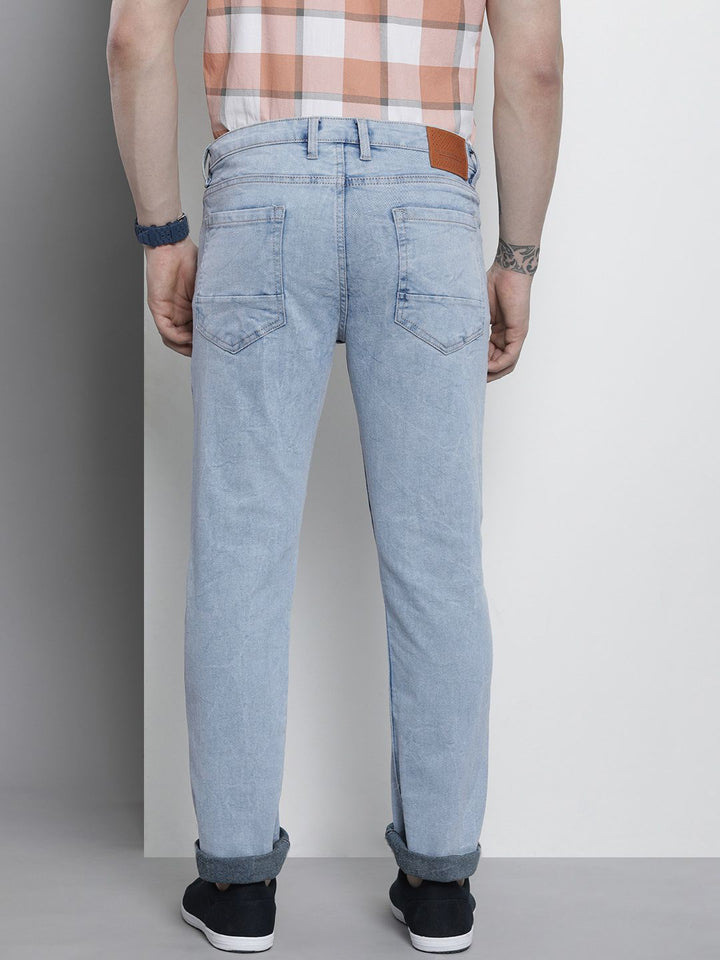 The Indian Garage Co Men Straight Fit Stretchable Jeans