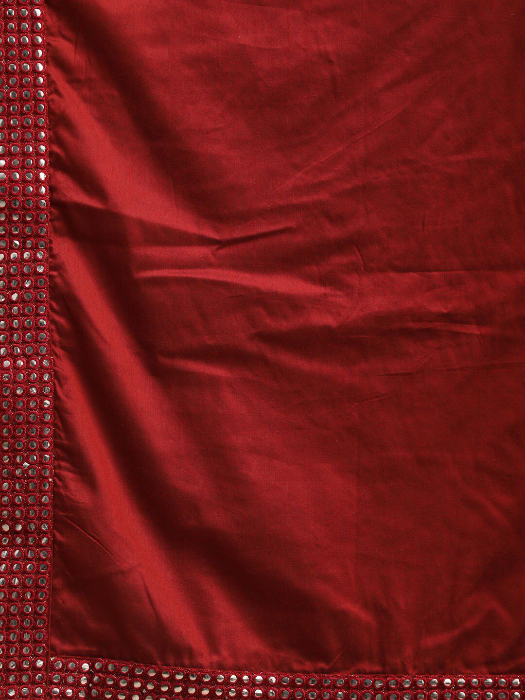 VASTRAMAY Men Asymmetric A-Line Kurta With Churidar & Mirror Work Dupatta