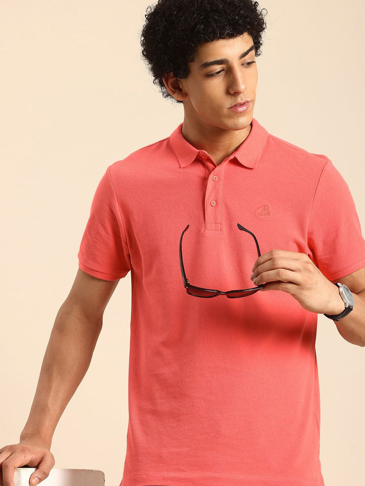 Being Human Polo Collar Pure Cotton T-shirt
