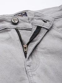 The Indian Garage Co Men Grey Slim Fit Mid-Rise Clean Look Stretchable Jeans