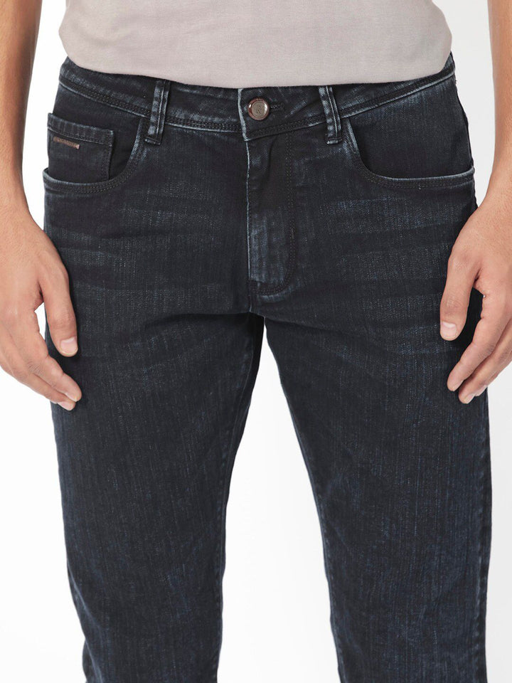 RARE RABBIT Men Anket Slim Fit Mid-Rise Stretchable Jeans