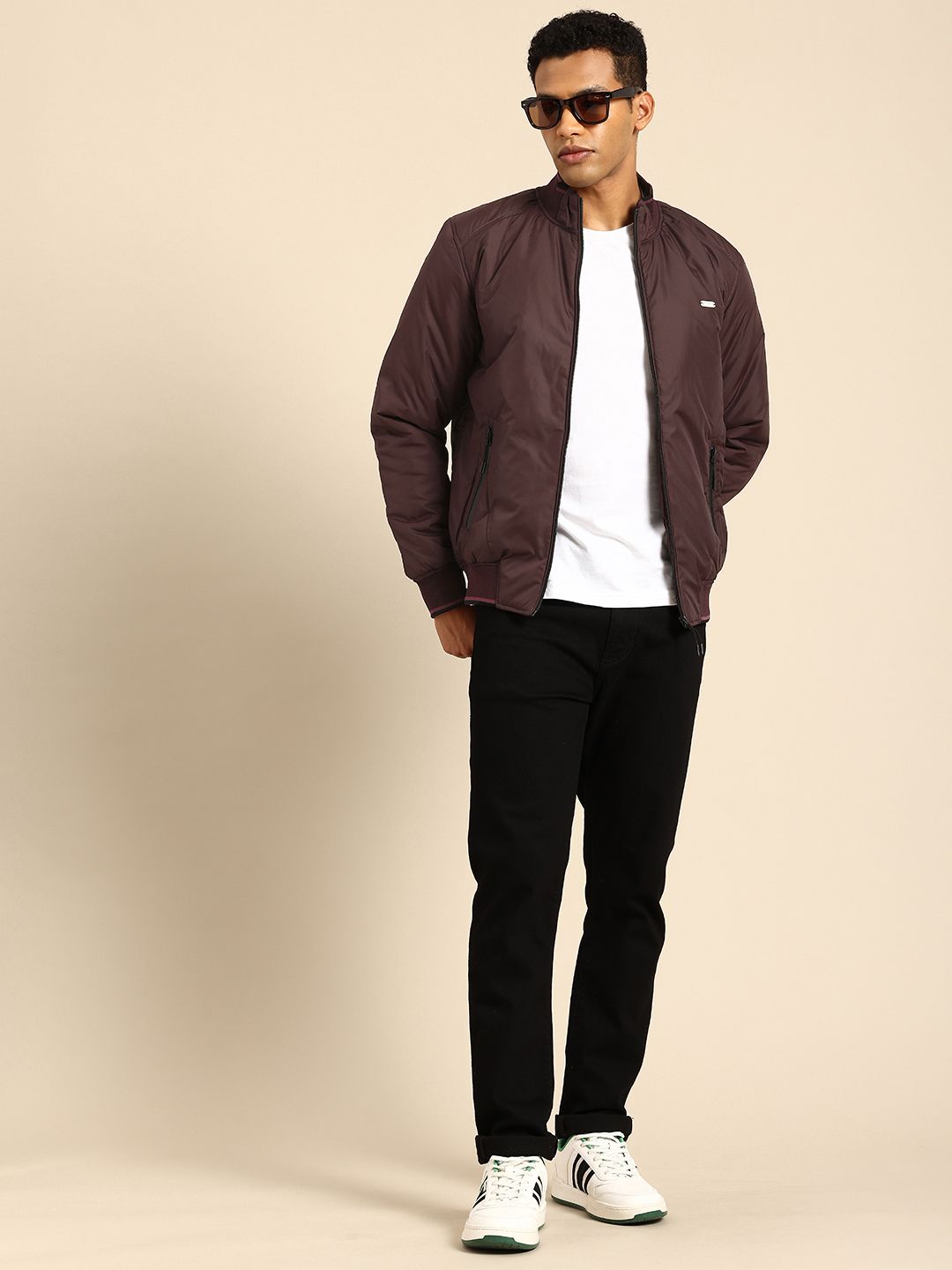Being Human Mock Collar Bomber Jacket