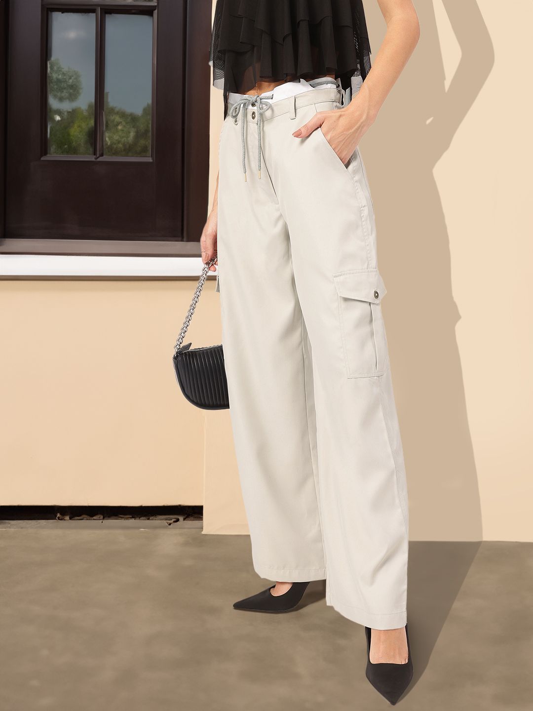 DressBerry Women Elevated Basics Comfy Cargo