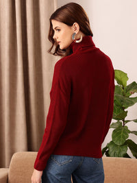 Sweater Pullover Leher Penyu Berusuk JALAN 9