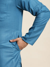 SOJANYA Lelaki Solid Kurta Lurus