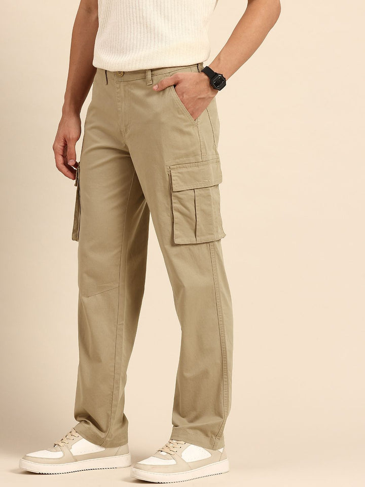 Being Human Men Slim Fit Cargos Trousers