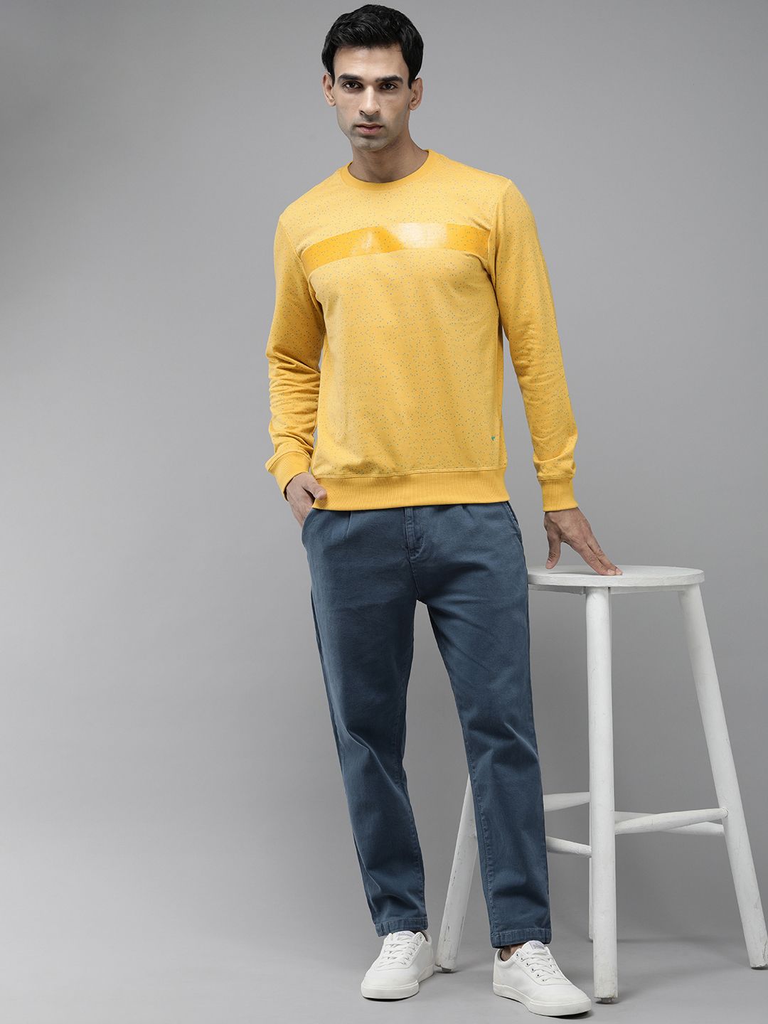 Park Avenue Long Sleeves Conversational Printed Sweatshirt