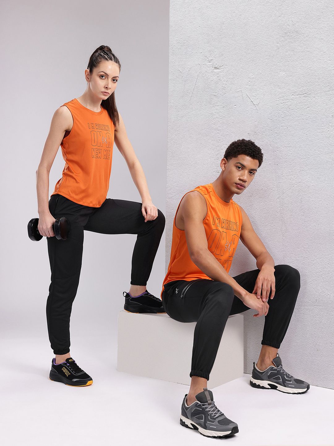 HRX by Hrithik Roshan Women Couple Collection Rapid-Dry Training Joggers
