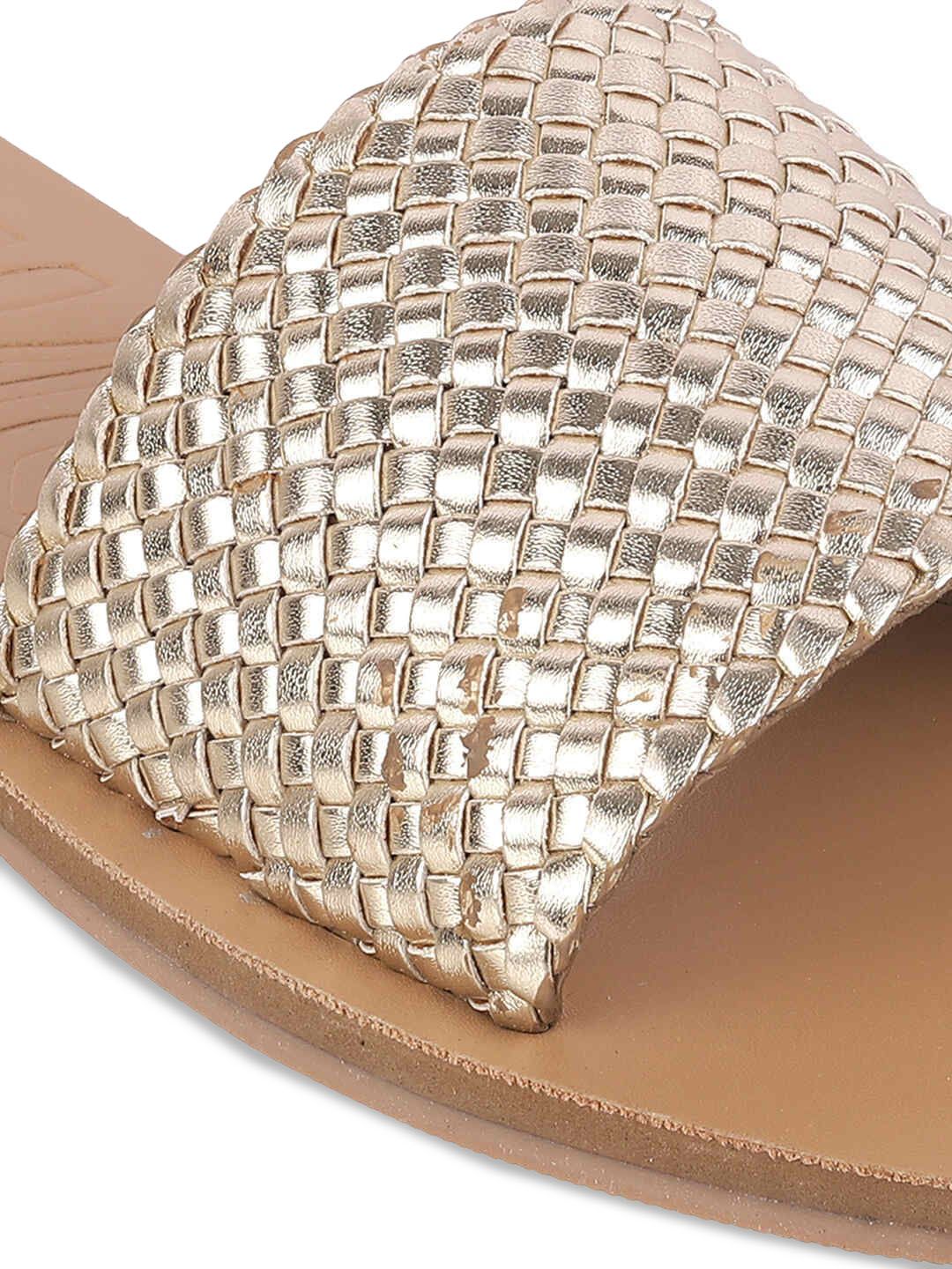 Mochi Women Embellished Open Toe Flats