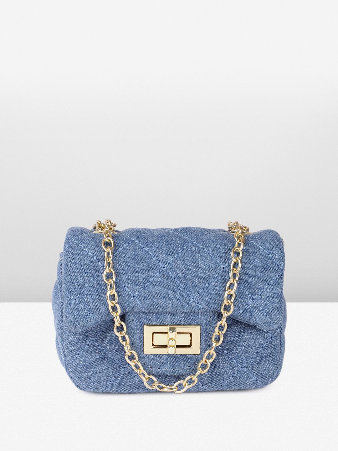 DressBerry Textured Miniature Sling Bag with Quilted