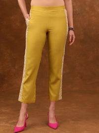 Anouk Yellow Embroidered Tunic & Trousers Co-Ords
