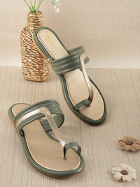 Anouk Women Colourblocked One Toe Flats