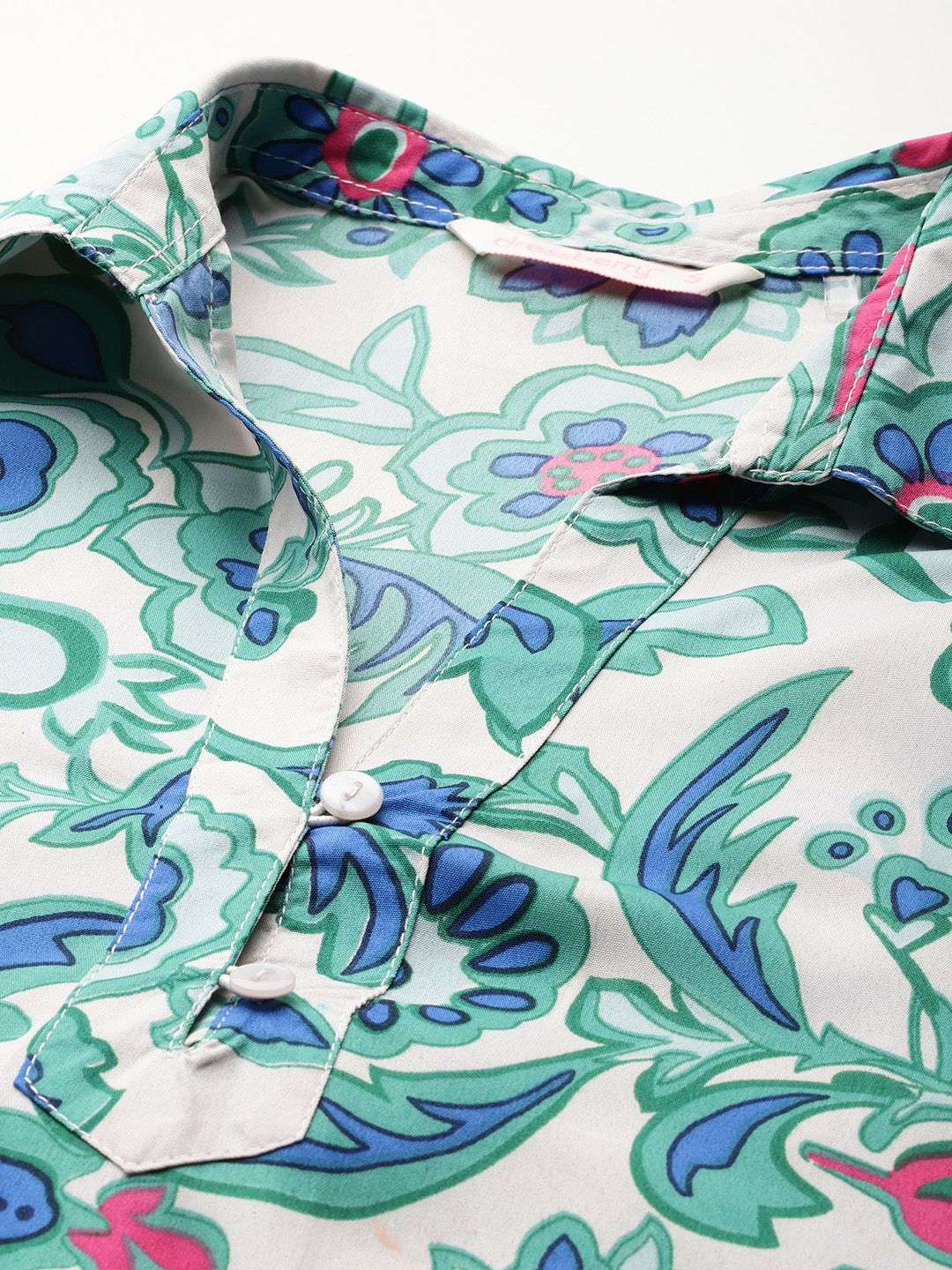 DressBerry Printed Shirt with Layered Trousers Co-ords