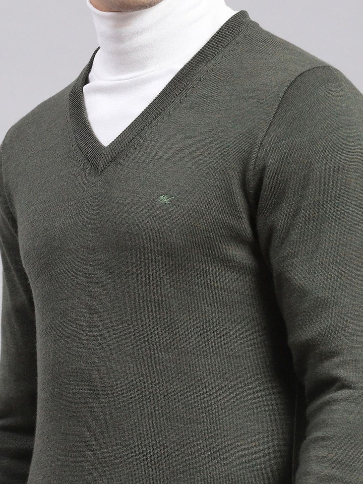 Monte Carlo Men V-Neck Woollen Pullover