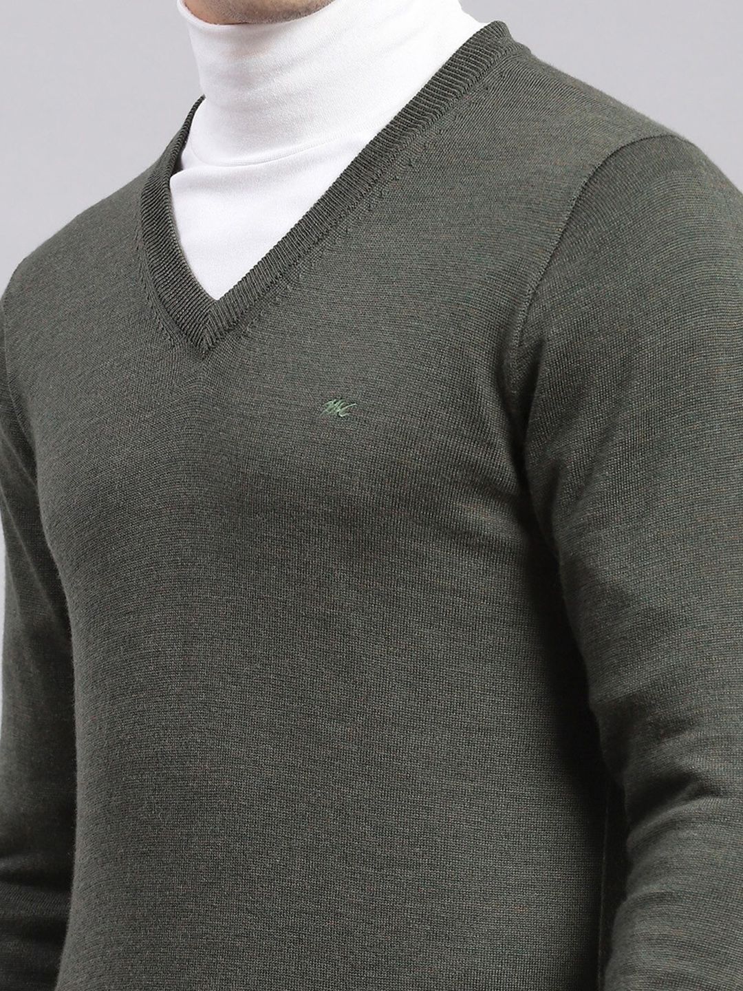 Monte Carlo Men V-Neck Woollen Pullover