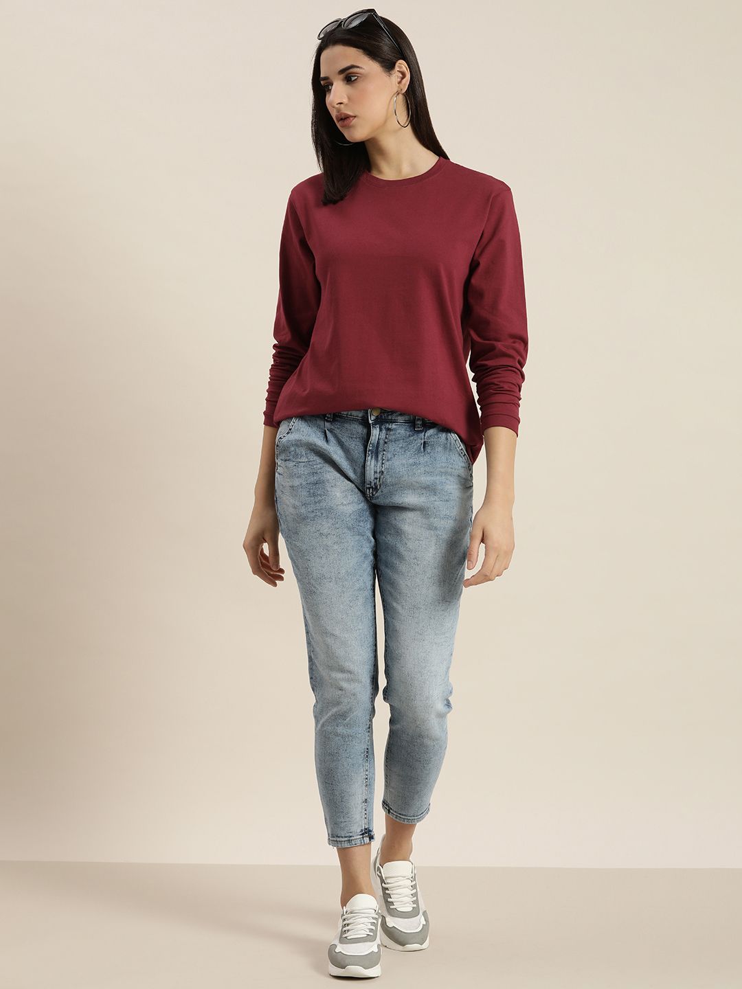 DILLINGER Round Neck Pure Cotton Oversized Fit T-shirt