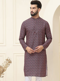SOJANYA Motif Etnik Printed Pure Cotton Kurta
