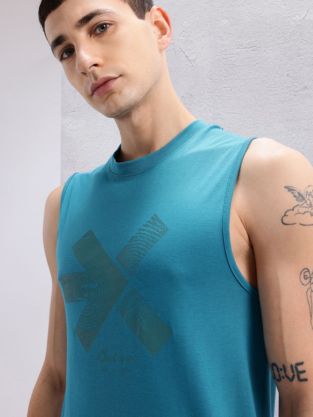 HRX by Hrithik Roshan Brand Logo Print Yoga T-shirt