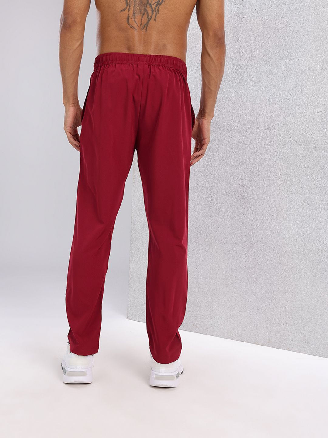 HRX by Hrithik Roshan Men Typography Printed Detail Mid-Rise Running Track Pants