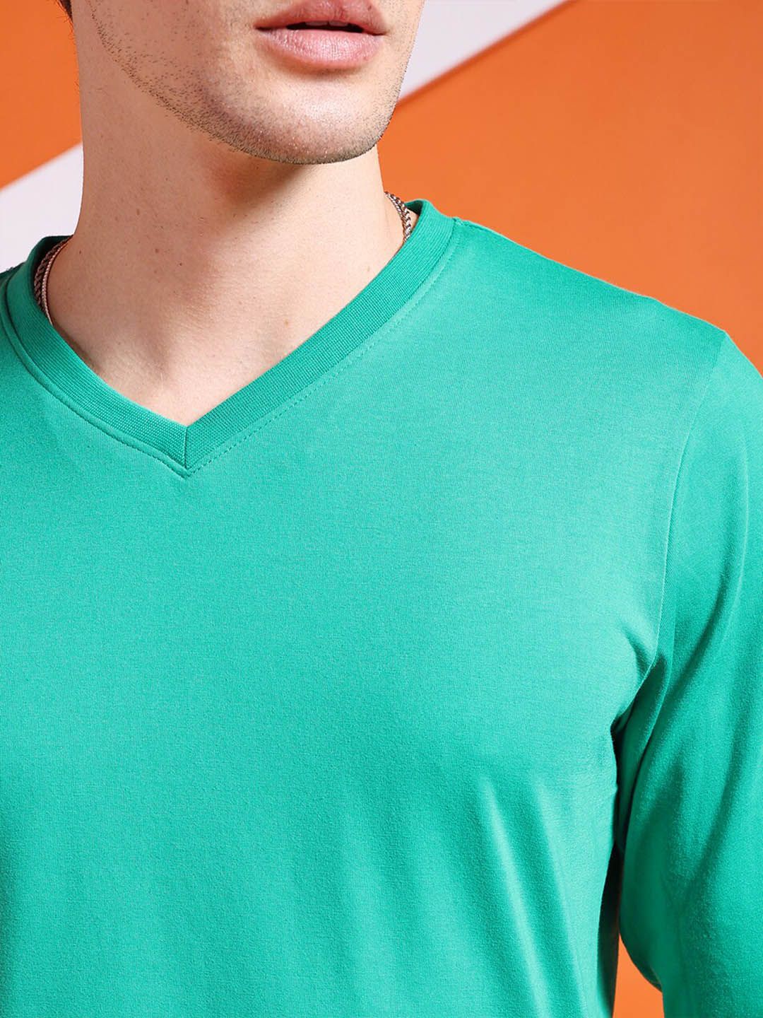 The Indian Garage Co V-Neck Long Sleeves Casual T-shirt