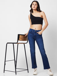 SPYKAR Women Straight Fit Heavy Fade Cotton Jeans