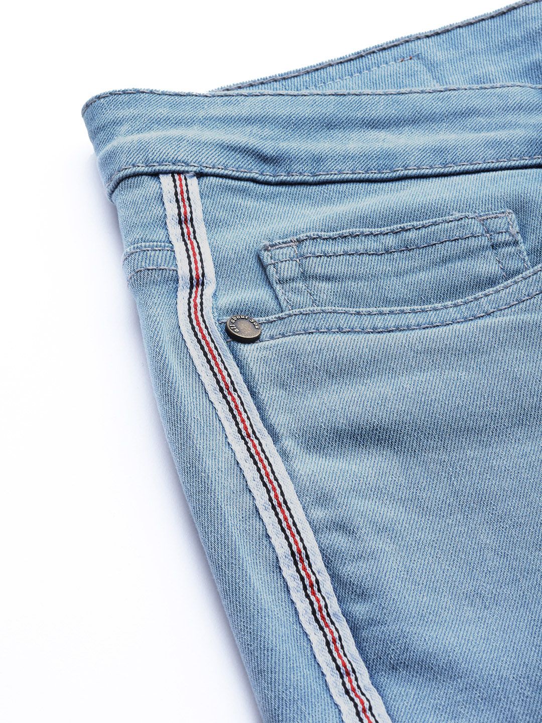 all about you Women Blue Skinny Fit Mid-Rise Clean Look Stretchable Cropped Jeans