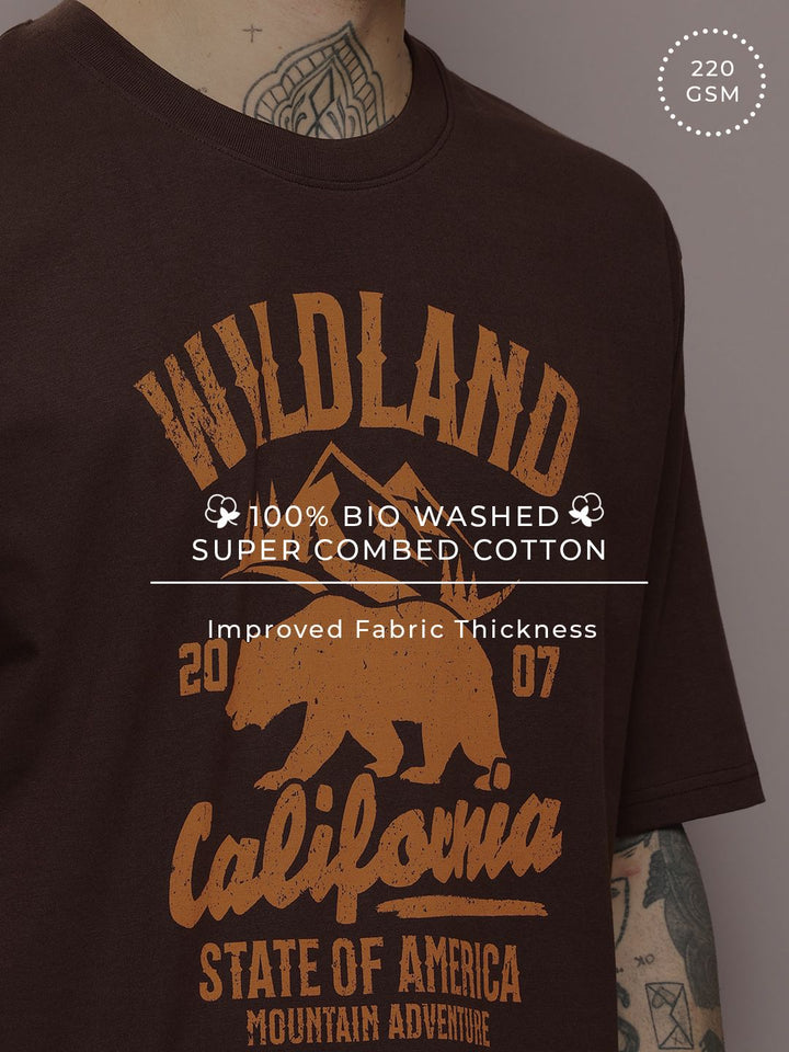 DILLINGER Men Graphic Printed Oversized T-shirt
