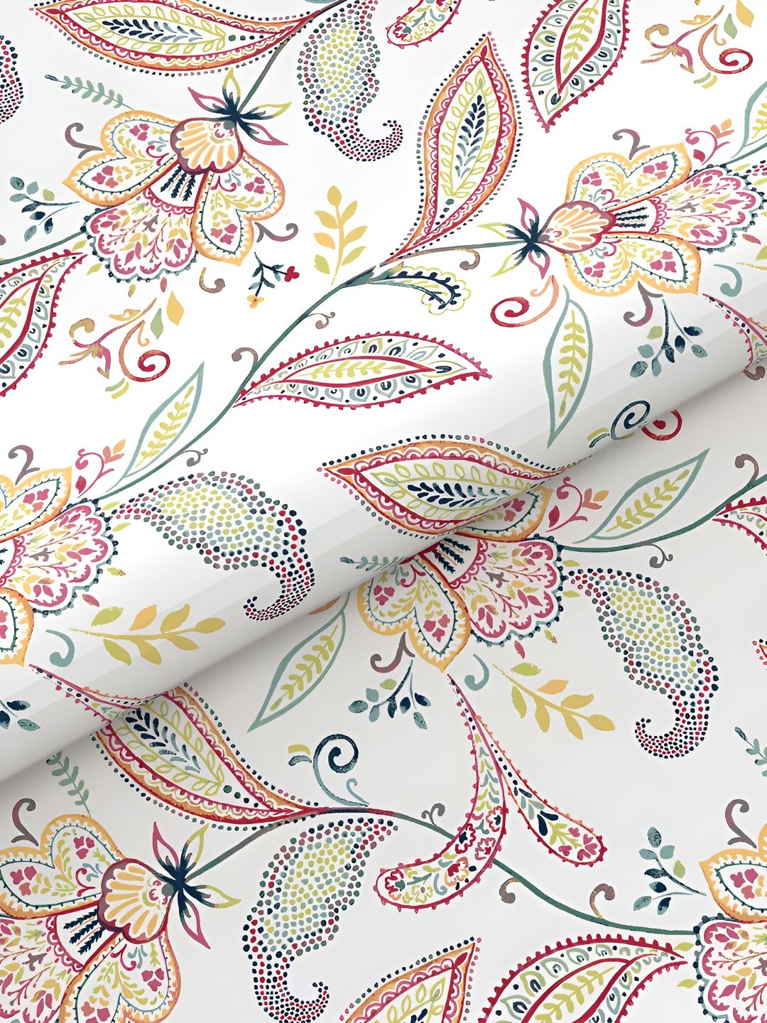 MYTRIDENT Eden Garden Flat 144TC Queen Cotton 1 Bedsheet with 2 Pillow Covers